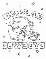Coloring Pages Nfl Cowboys Dallas Logo Teams Helmet Many sketch template