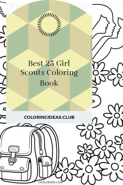 girl scouts coloring book coloring pages  girls coloring