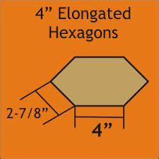 elongated hexagon template  paper piecing patterns