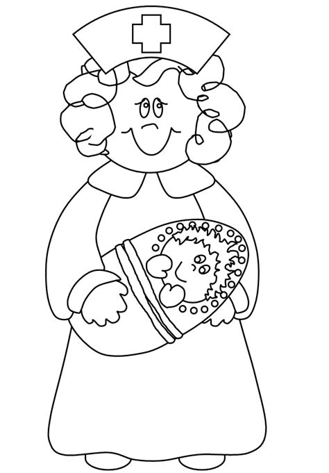 nursing coloring pages coloring home