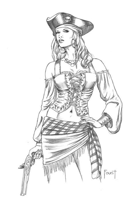 piratak pirate art sketches pirate woman