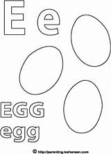 Coloring Letter Egg Alphabet Eggs Pages Sheet Activity Printable Letters Leehansen Parenting Downloads Capital sketch template