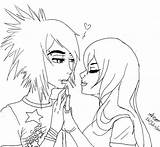 Emo Coloring Couple Pages Anime Cute Drawing Printable Couples Girl Drawings Getdrawings Detailed Color Getcolorings Template sketch template