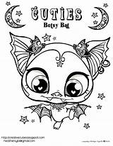 Coloring Cuties Animal Artist Pages Littlest Heather Chavez Came Across Pet Character Drawings Very Cute These Style Shop Bat sketch template