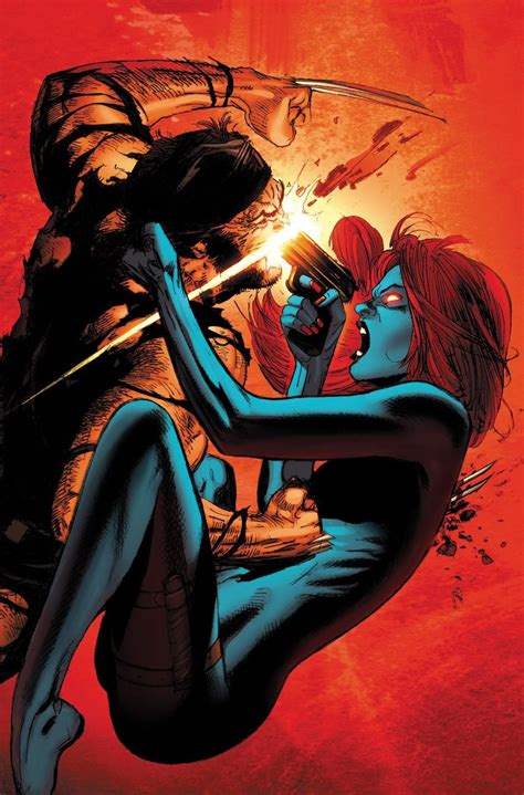 Wolverine Vs Mystique By Ron Garney Marvel Cómics