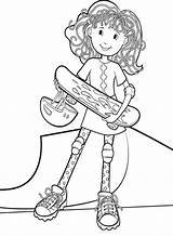 Coloring Pages Skateboard Groovy Girls Skateboarding Kids Printable Play Cartoon Kidsdrawing Popular Uploaded User sketch template