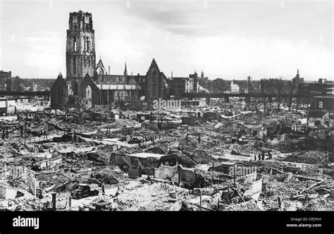 bombing  rotterdam  stock photo  alamy
