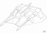 Coloring Airspeeder Wars Star Pages sketch template