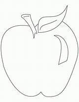 Apple Coloring Color Pages Printable Apples Drawing Kids Fruit Preschool Book Clipart Preschoolers Cliparts Bitten Fruits Picking Library Popular Teacher sketch template