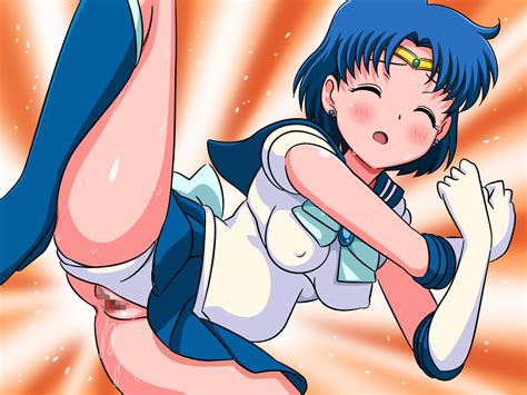 Rule 34 Ami Mizuno Bishoujo Senshi Sailor Moon Blue Bow Blue Eyes
