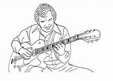Coloring Guitar Pages Music Jazz Musical School High Colouring Printable Kids Guitarist Library Clipart Gif Popular Picolour Comments Coloringhome sketch template