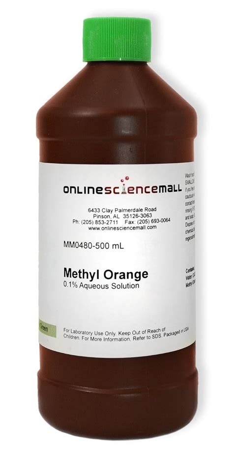 methyl orange  aqueous solution ml chemical reagent amazon