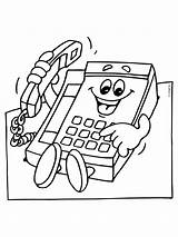 Telefoon Telefonist Telefon Berufe Dasmalbuch sketch template