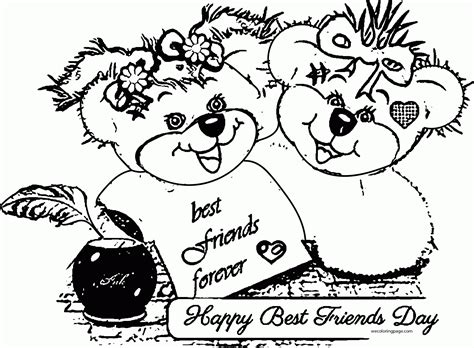 friendship day coloring pages coloring home