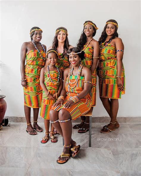 “african queens the ghanaian showcase ida and her beautiful maids traditional wedding ida