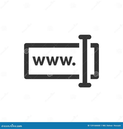 url type icon stock vector illustration  webpage