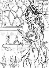 Coloring Witch Pages Adults Adult Color Getcolorings Print sketch template
