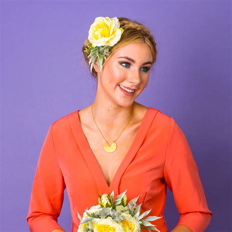 Darcie Oversized Rose And Dusky Foliage Corsage Crown And Glory