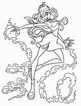 Winx Flora sketch template