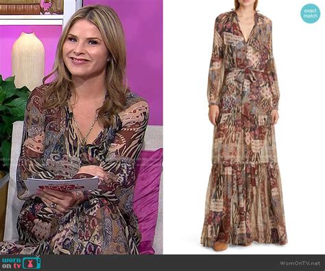 Wornontv Jenna’s Multi Print Maxi Dress On Today Jenna Bush Hager