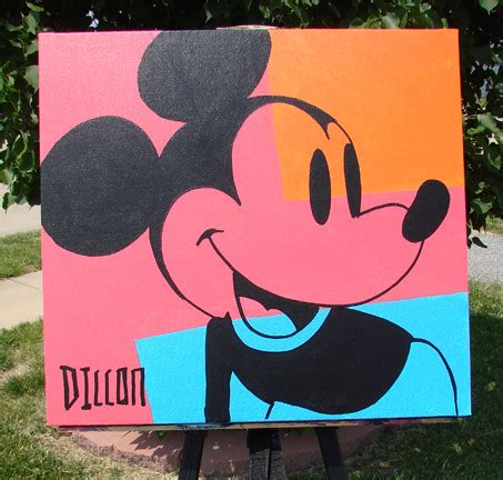 painting  mickey mouse  dillon spray paint acrylic flickr