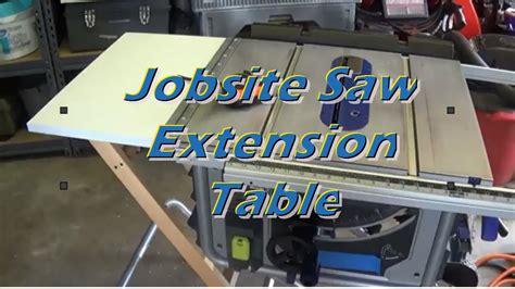 jobsite table  extension youtube