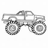 Truck Coloring Monster Pages Trailer Drawing Printable Tractor Tow Swat Trucks Para Chevy Dodge Colorear Lowrider Jam Semi Dibujos Digger sketch template