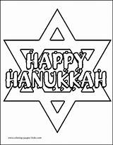 Hanukkah Coloring Pages Star David Printable Kids Holiday Happy Sheets Jewish Color Print Chanukah Drawing Symbols Colouring Holidays Clipart Season sketch template