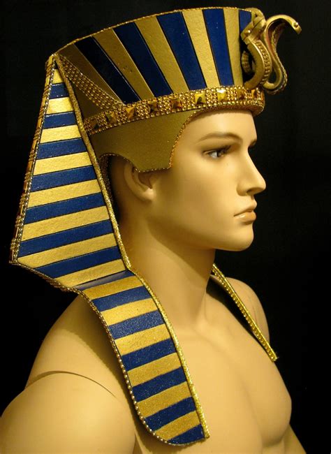 tutankhamun headdress pharaoh hat unisex burning man etsy