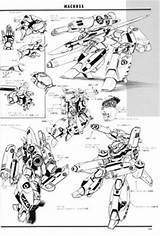 Robotech Macross Vf Mecha Rocketumblr Gundam Rocketumbl Valkyrie Cyberpunk sketch template