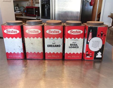 sexton spice tins 10 tall etsy spice tins 10 things oregano leaves