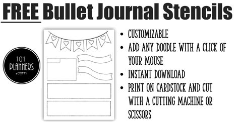 bullet journal stencils perfect  bullet journalling