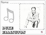 Duke Ellington Wrote sketch template