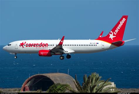 corendon airlines europe boeing  ng max  tjc photo  airfleets aviation