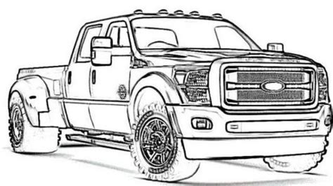 pick  truck printable coloring page