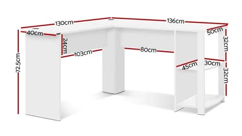 artiss  shape white corner desk harvey norman