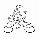Toy Story Bullseye Horse Coloring Kids Pages sketch template