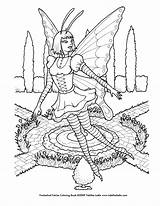 Coloring Fairy Gothic Pages Printable Dark Fairies Goth Adults Angel Print Drawing Getcolorings Colorings Deviantart Getdrawings Wings Drawings sketch template