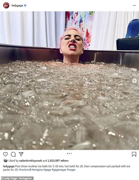lady gaga strips naked for ice bath after music video shoot for stupid