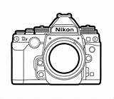 Appareil Colorier Objets Ancien Nikon Fabuleux Leica sketch template