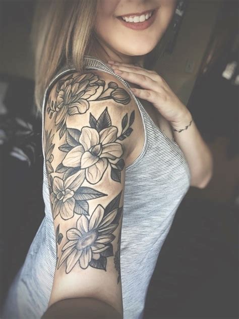 attractive sleeve tattoo ideas  women
