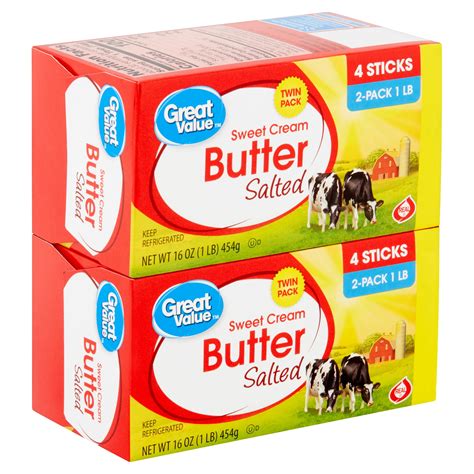 great  sweet cream salted butter twin pack  oz  count