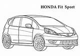 Honda Coloring Pages Colouring Fit Color Car Printable Cars Odyssey Audi Boys Kids Colorful Drawings Coloringtop 12kb 724px 1024 sketch template