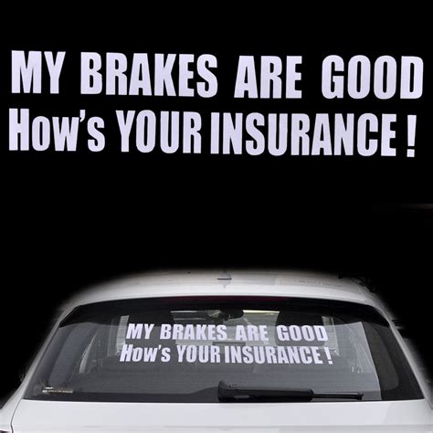 Beler Funny My Brakes Are Good Decal Sticker Car Auto