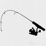 Fishing Silhouette Pole Clipart Clip Transparent High sketch template