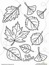 Coloring Pages Leaves Printable Fall Pile Color Print Getcolorings sketch template