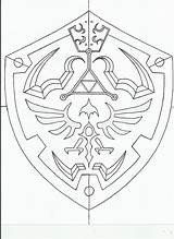 Hylian Hyrule Triforce Wappen Sword Schablonen Schnitzen Bleistift Kunstzeichnungen Escudo Yz Jeux Lernen Espadas Vectorified Orig11 Snes Davidgiard Espada Brewer sketch template