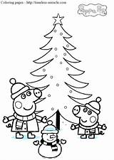 Christmas Pig Pages Coloring Peppa Colouring Getdrawings Color Getcolorings Printable sketch template