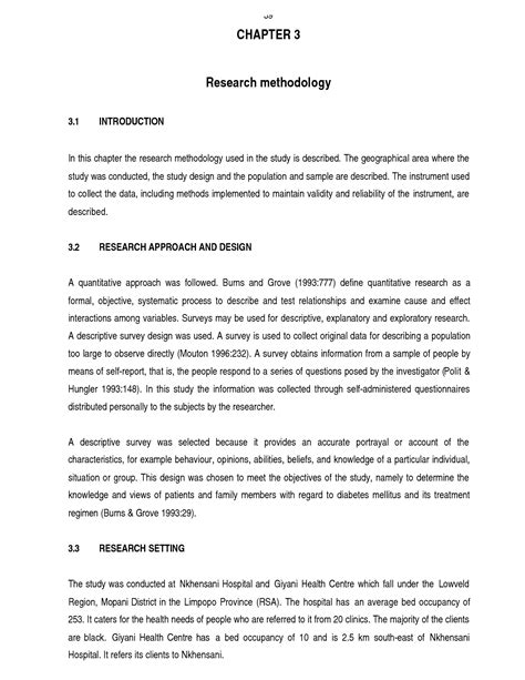 sample methodology section  research paper methodology section