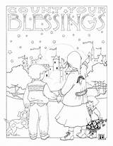 Blessings sketch template